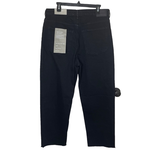 NEW WITH TAGS Everlane Black The Way-High Straight Leg Jean in Size 32 Long - Picture 4 of 7